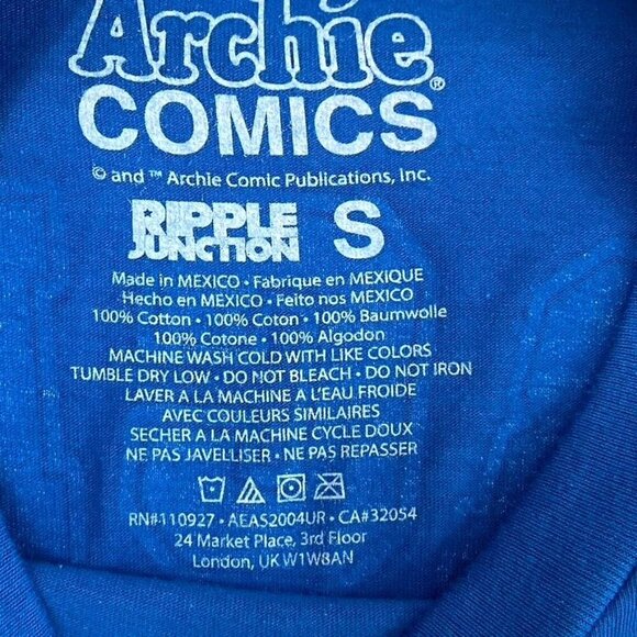 Archie Comics Riverdale High Archie #16 Size Small Blue 100% Cotton T-Shirt  B40 - Picture 6 of 8